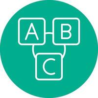 Abc block Vector Icon Design