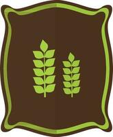 Fertilizer bag icon in isolated for agriculture in half shadow. vector