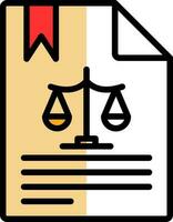 Legal document Vector Icon Design