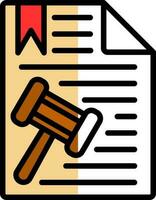 Legal document Vector Icon Design