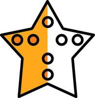 diseño de icono de vector de estrella de mar