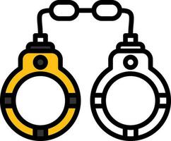 Handcuffs Vector Icon Design