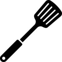 Spatula glyph icon in flat style. vector