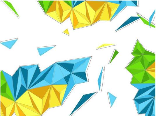 Colorful abstract polygonal elements design.
