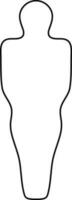 Isolated faceless man icon. vector