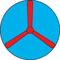 Flat style testflight in red and blue color. vector