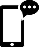 Mobile messages or online chatting icon. vector