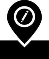 Edit location map icon or symbol. vector