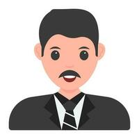 Businessman Or Manager Character On White Background. vector