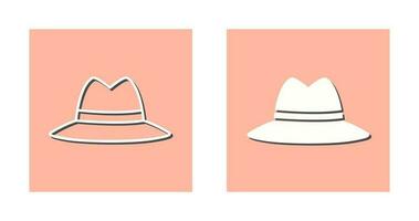 icono de vector de sombrero