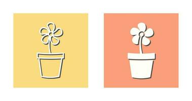 Flower Pot Vector Icon