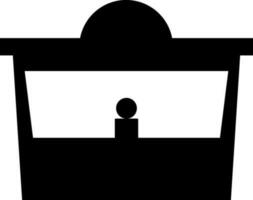 ilustración de negro tienda icono. vector