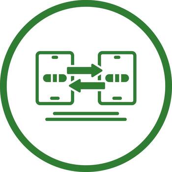 Data Synchronization Vector Icon