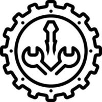 line icon for configured vector