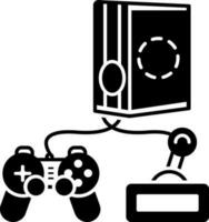 solid icon for play station vector