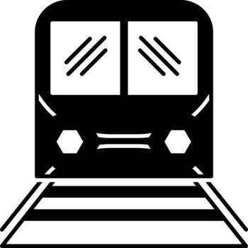 solid icon for kid train vector
