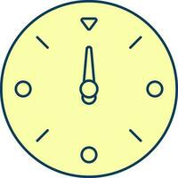 Yellow Compass Icon In Flat Style. vector