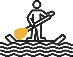 Paddle surf Vector Icon Design