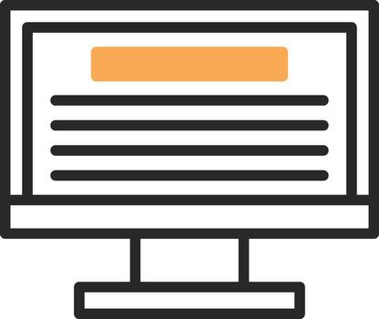 Monitor Vector Icon Design
