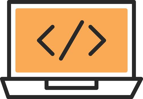 Coding Vector Icon Design