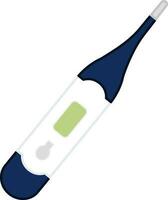 Electronic Thermometer Icon In Blue And Green Color. vector