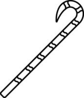 Isolated Khunda Stick Icon In Line Art. vector