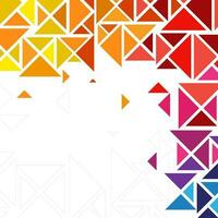 Abstract background with colorful triangles. vector