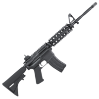 3d Renderização do automático rifle png