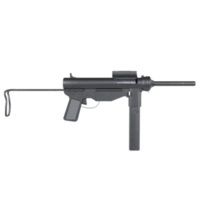 3d Rendering Of Automatic Rifle png