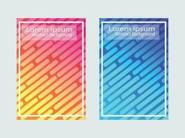 Abstract pattern texture book brochure poster cover gradient backdrop template illustration of a set of banners vector