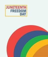 Juneteenth Freedom Day Background design. Poster or banner Vector Illustration