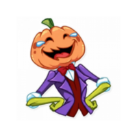 Happy halloween sticker png