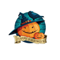 Happy halloween sticker png