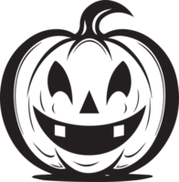 Hand Drawn cute halloween pumpkin in flat style png