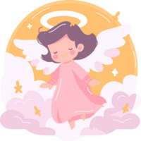 cute fairy in flat style isolated on background png