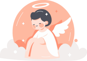 cute fairy in flat style isolated on background png