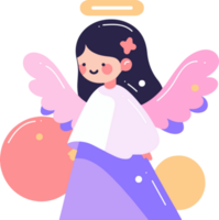 cute fairy in flat style isolated on background png