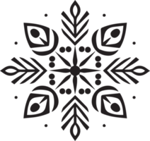 snowflake in flat style isolated on background png