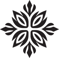 snowflake in flat style isolated on background png