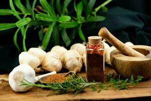 Special herbs and spices for Greek Food like Gyros and Tzatziki photo