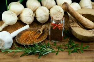 Special herbs and spices for Greek Food like Gyros and Tzatziki photo