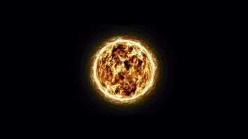 Sonne Star Spinnen und dreht sich video
