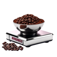 Coffee Scale isolated on background with Generative AI png