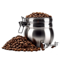 Coffee Storage Canister isolated on background with Generative AI png