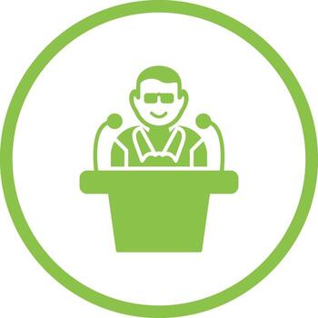 Unique Lecture Vector Icon