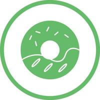 Cream Doughnut Vector Icon