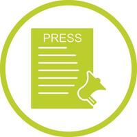 Unique Press Releases Vector Icon