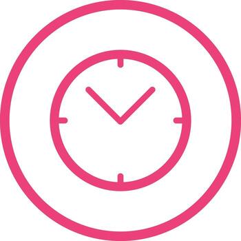 Unique Clock Vector Icon