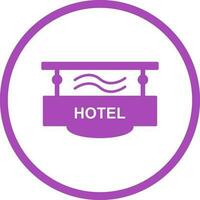 Hotel Sign Vector Icon