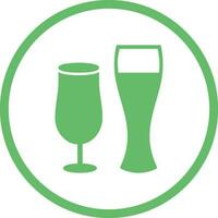 Unique Beer Glasses Vector Icon